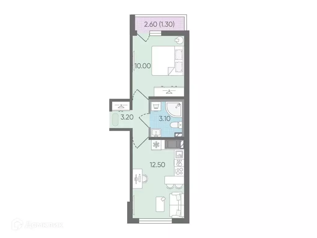 Продаётся 1-к квартира, 30.1 м - Фото 0