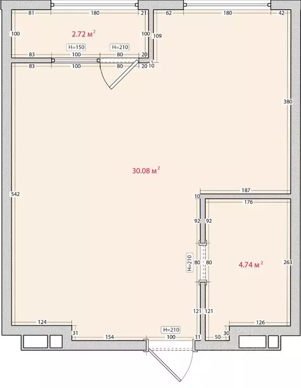 1-к кв. Приморский край, Владивосток ул. Нейбута, 135 (34.5 м) - Фото 0