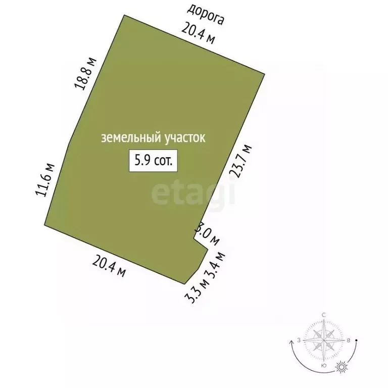 Участок в Мордовия, Саранск ул. Седова (5.8 сот.) - Фото 2