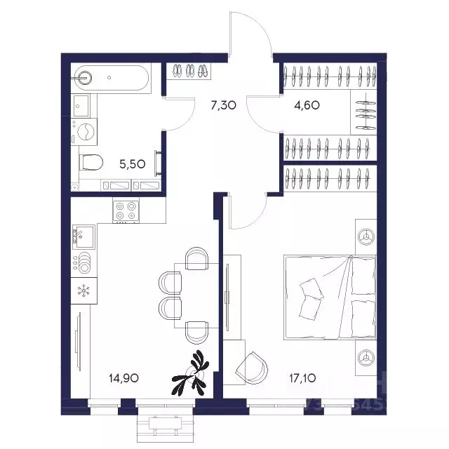1-к кв. Пензенская область, Пенза Засурье мкр, Лес жилой комплекс ... - Фото 1