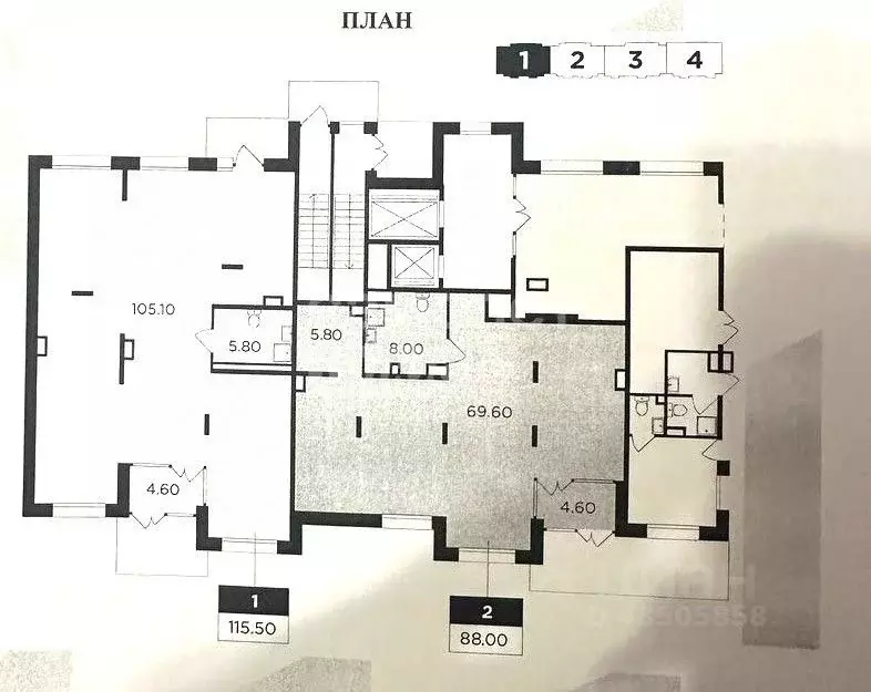 Помещение свободного назначения в Московская область, Мытищи просп. ... - Фото 2