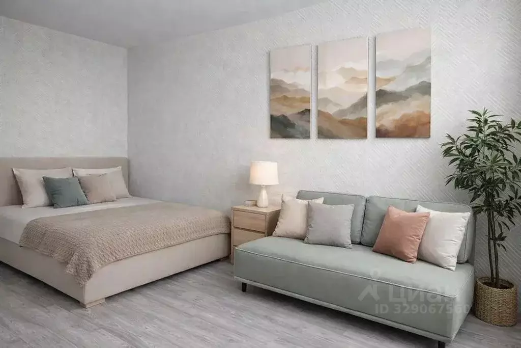 1-к кв. Татарстан, Казань ул. Мансура Хасанова, 15 (56.0 м) - Фото 1