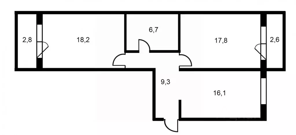 2-к кв. Санкт-Петербург ул. Адмирала Трибуца, 8 (67.5 м) - Фото 1