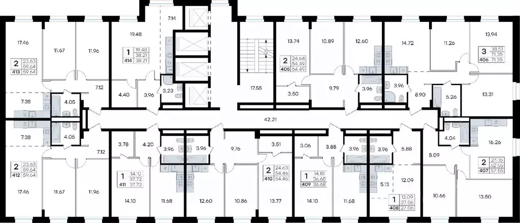 2-к кв. Приморский край, Владивосток ул. Тухачевского (54.49 м) - Фото 1