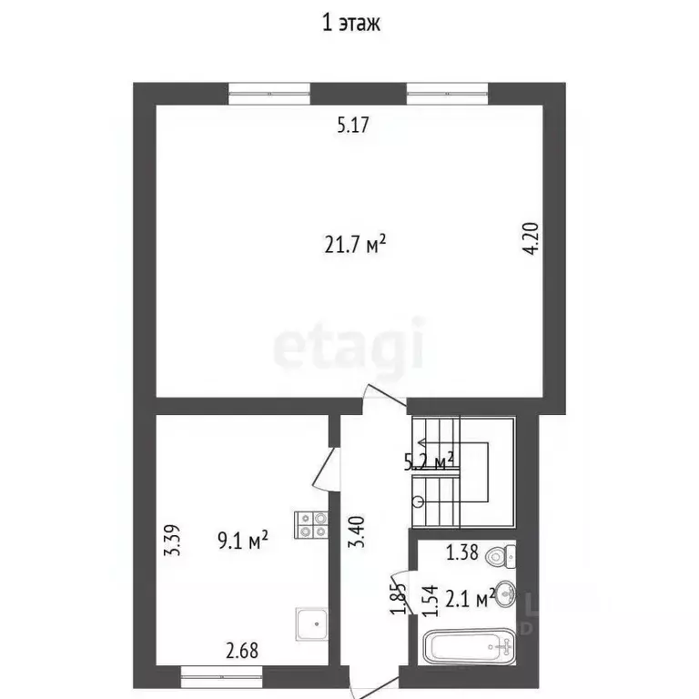 Дом в Крым, Евпатория ул. 2-я Поперечная, 8/51 (152 м) - Фото 2