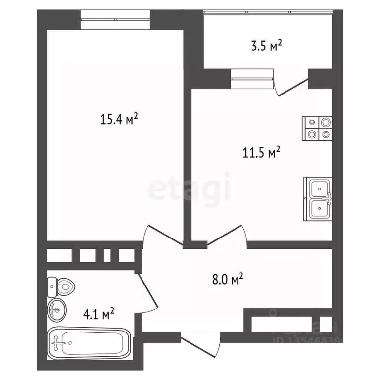 1-к кв. Крым, Ялта муниципальный округ, Восход пгт ул. Авроры, 77 ... - Фото 2