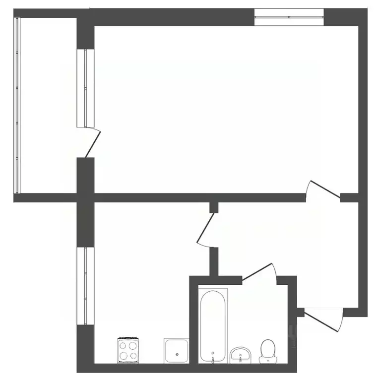 1-к кв. Тюменская область, Тюмень ул. Жуковского, 94 (30.5 м) - Фото 2
