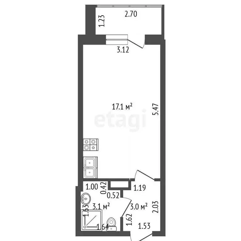 Квартира-студия: Санкт-Петербург, Пулковское шоссе, 14Д (26 м) - Фото 0