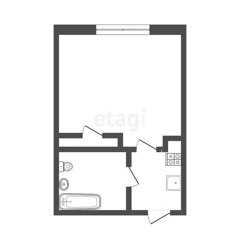 Квартира-студия: Тюмень, улица 30 лет Победы, 76 (16.1 м) - Фото 2