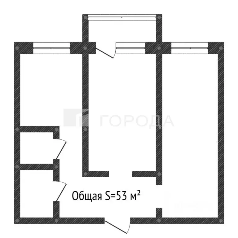 2-к кв. Кемеровская область, Прокопьевск Союзная ул., 69 (53.0 м) - Фото 2