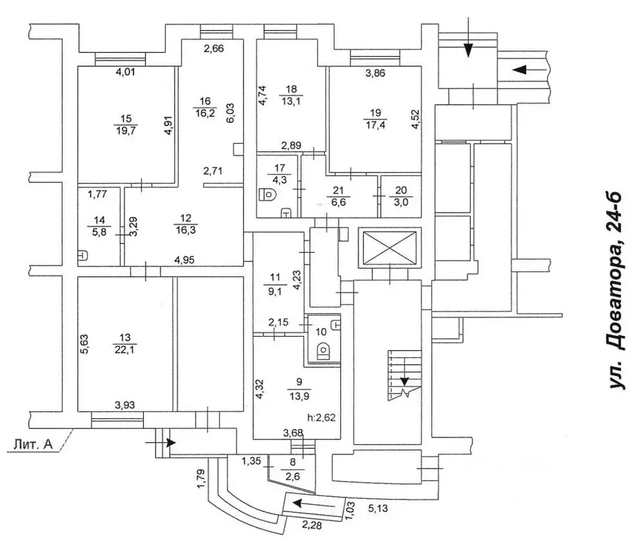 Офис в Челябинская область, Челябинск ул. Доватора, 24Б (153 м) - Фото 2