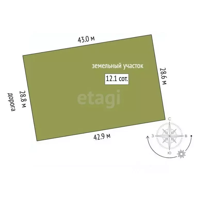 Участок в Свердловская область, Талица ул. Луначарского (12.06 сот.) - Фото 2