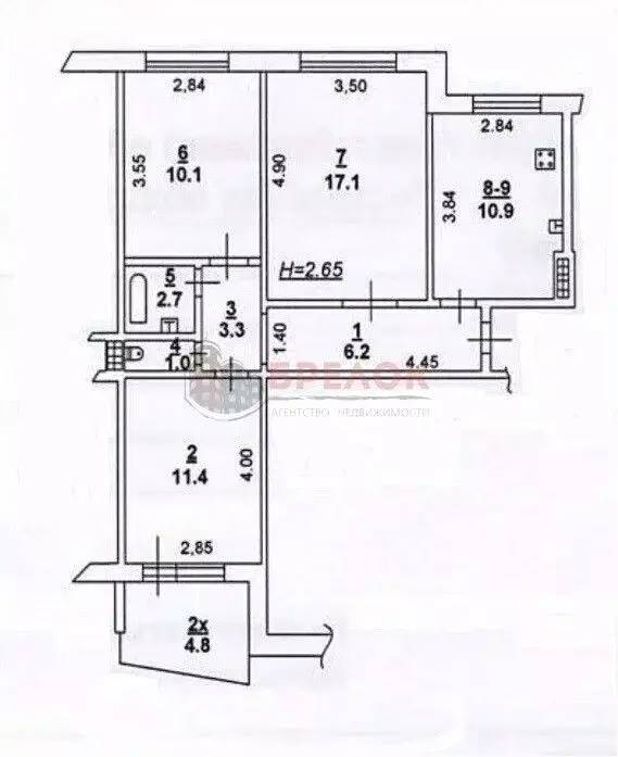 3-к кв. Ростовская область, Ростов-на-Дону 2-я Краснодарская ул., 86 ... - Фото 2