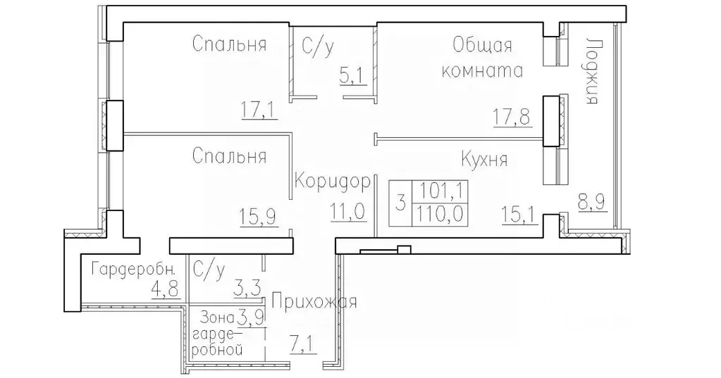 3-к кв. Новосибирская область, Новосибирский район, Краснообск рп, 3-й ... - Фото 0