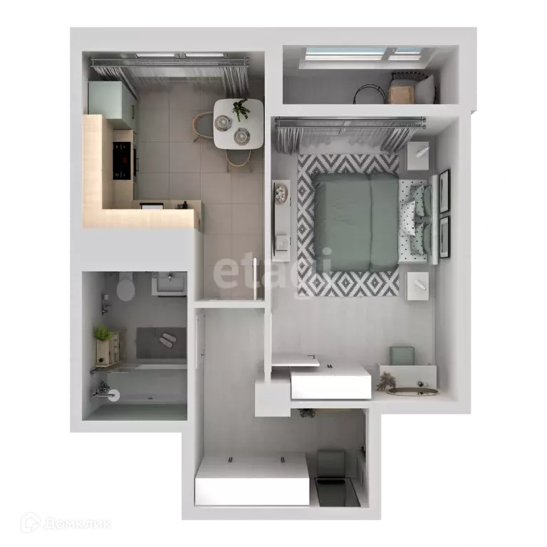 Продаётся 1-к квартира, 38.44 м - Фото 1