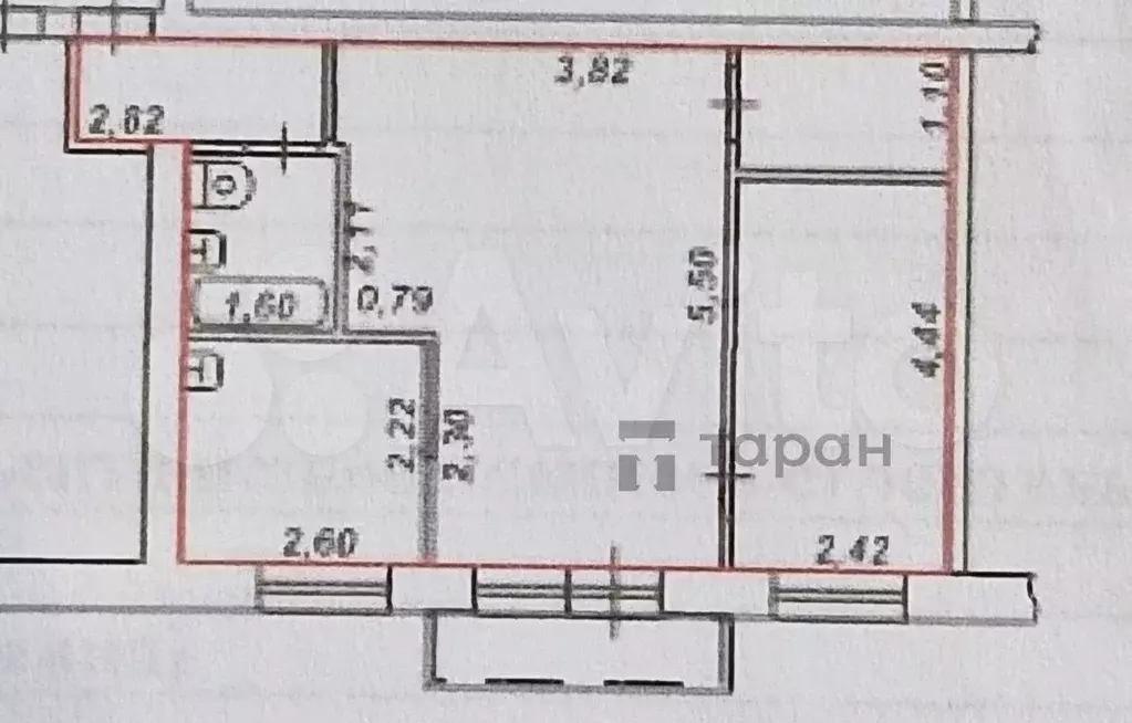 2-к. квартира, 44 м, 5/5 эт. - Фото 0