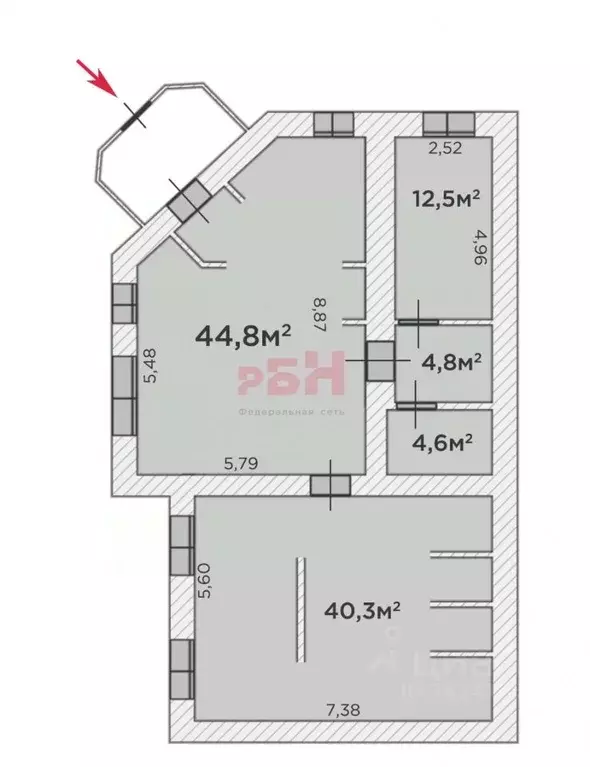 Помещение свободного назначения в Тюменская область, Тюмень ул. ... - Фото 2