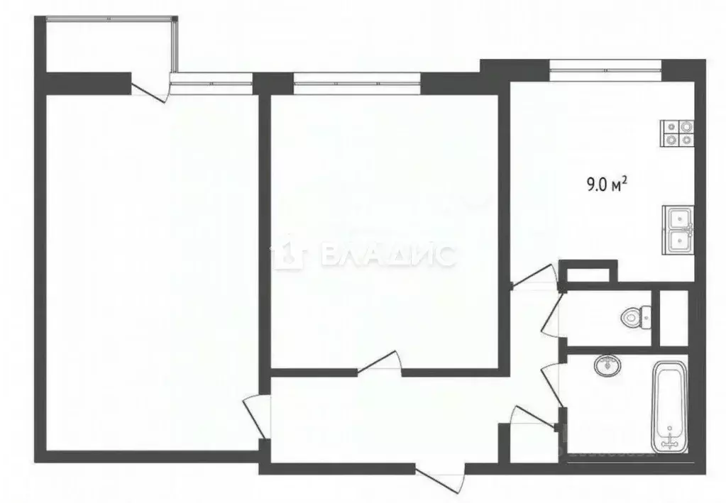 2-к кв. Москва Зюзинская ул., 4К3 (54.0 м) - Фото 2