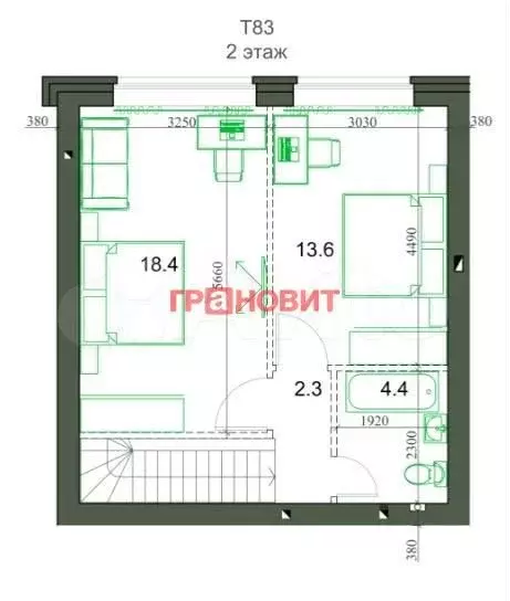 Таунхаус 83,1 м на участке 1 сот. - Фото 1