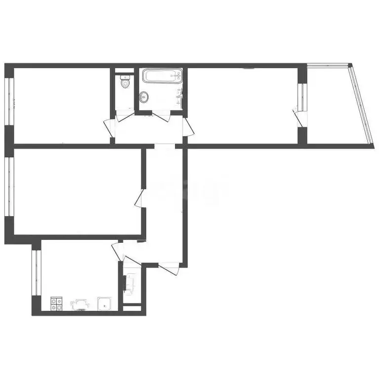 3-комнатная квартира: Бийск, Советская улица, 201 (63.2 м) - Фото 1