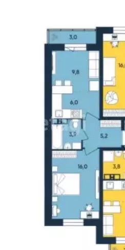 2-комнатная квартира: Пермь, Белозёрская улица, 30А (41.7 м) - Фото 0