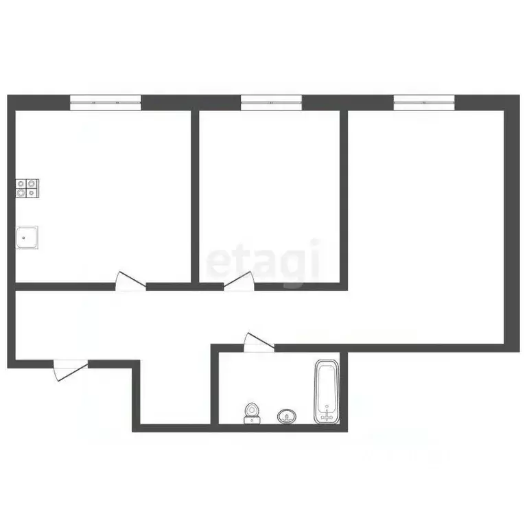 2-к кв. Ставропольский край, Ессентуки Никольская ул. (65.4 м) - Фото 0