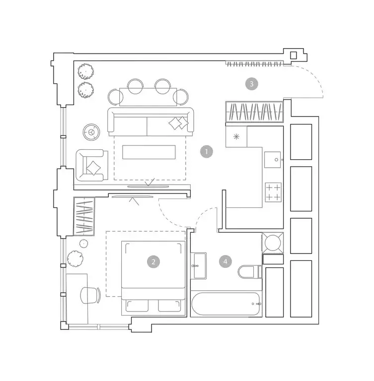 2-комнатная квартира: Москва, улица Миклухо-Маклая, вл23 (42.4 м) - Фото 2