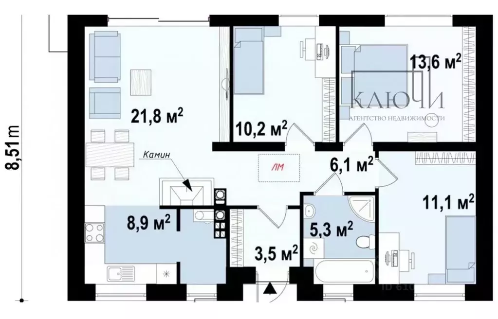 Дом в Челябинская область, Магнитогорск Созвездие клп,  (81 м) - Фото 2