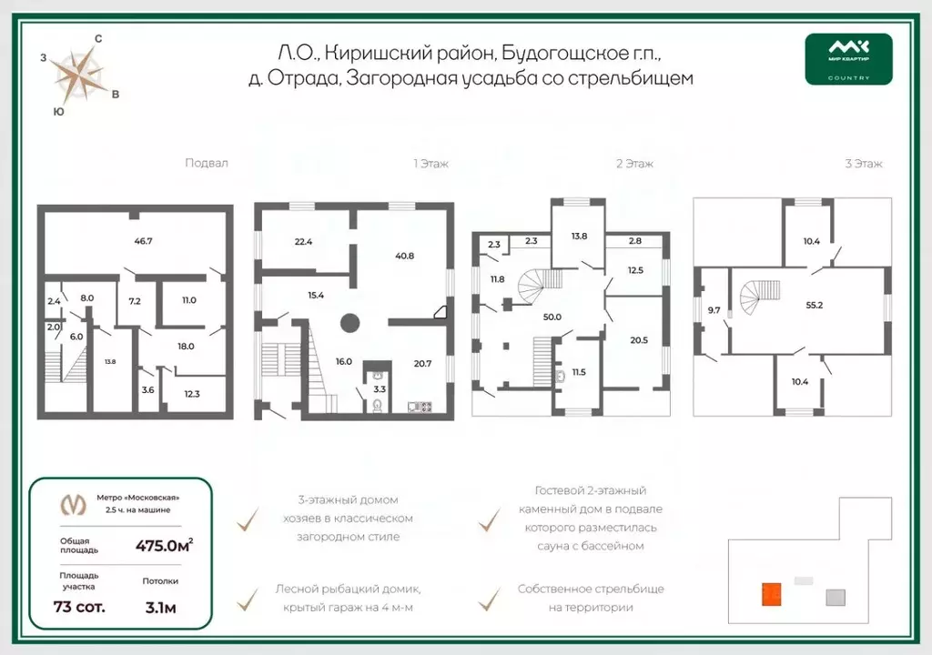 Дом в Ленинградская область, Киришский район, Будогощское городское ... - Фото 2