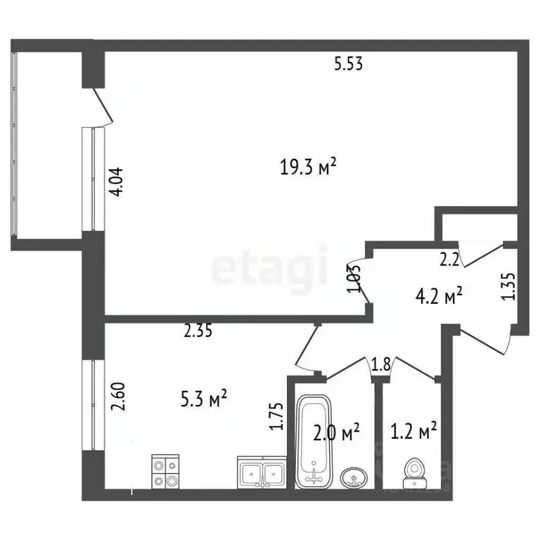 1-к кв. Мордовия, Саранск ул. Попова, 49 (33.1 м) - Фото 1