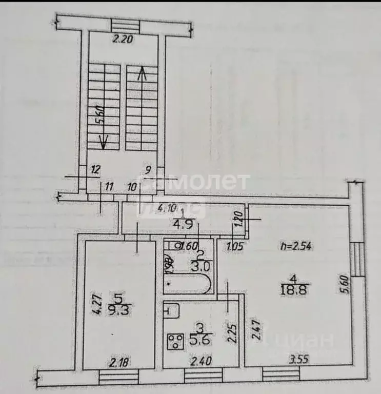 2-к кв. Иркутская область, Иркутск Красноярская ул., 24 (42.0 м) - Фото 1