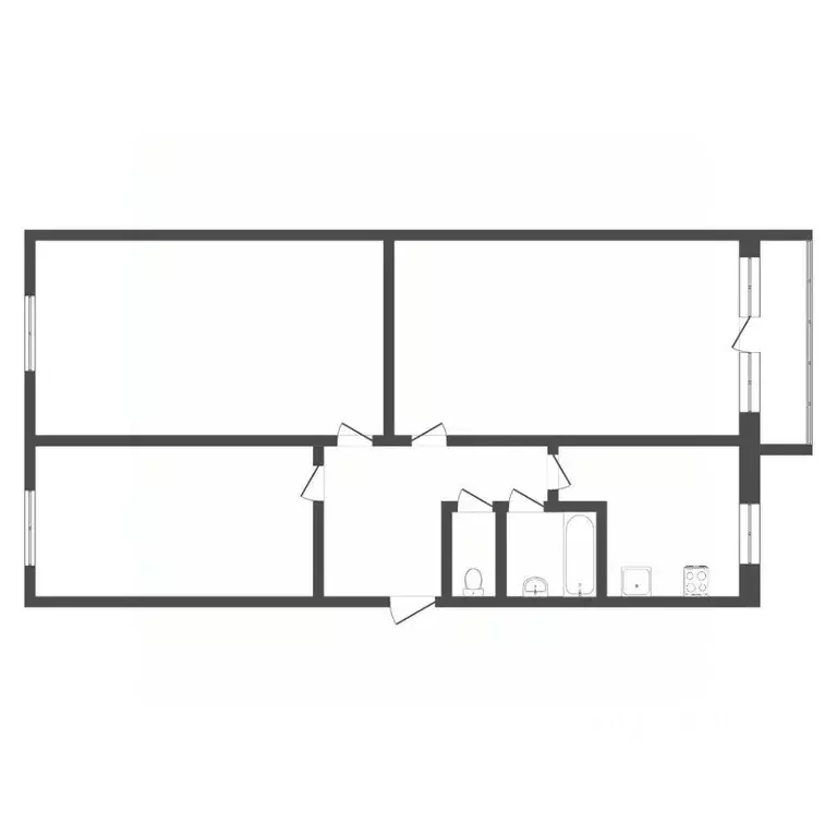 3-к кв. Тюменская область, Тюмень проезд Геологоразведчиков, 36 (64.0 ... - Фото 2
