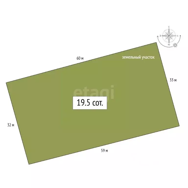 Участок в Алтайский край, Советский район, с. Шульгин Лог  (19.5 сот.) - Фото 1