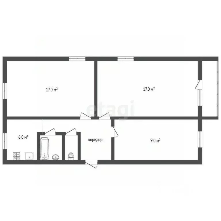 3-к кв. Воронежская область, Воронеж ул. Героев Сибиряков, 12 (61.2 м) - Фото 1