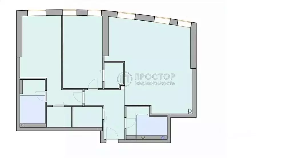 3-к кв. Москва ул. Лобачевского, 120к1 (95.3 м) - Фото 1