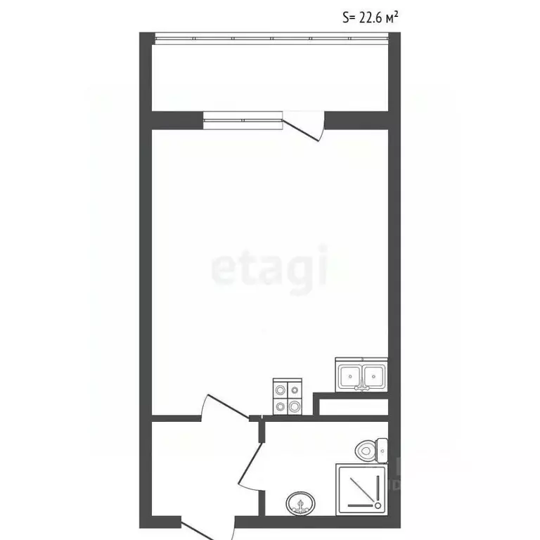 Студия Ленинградская область, Мурино Всеволожский район, ул. Шоссе в ... - Фото 2