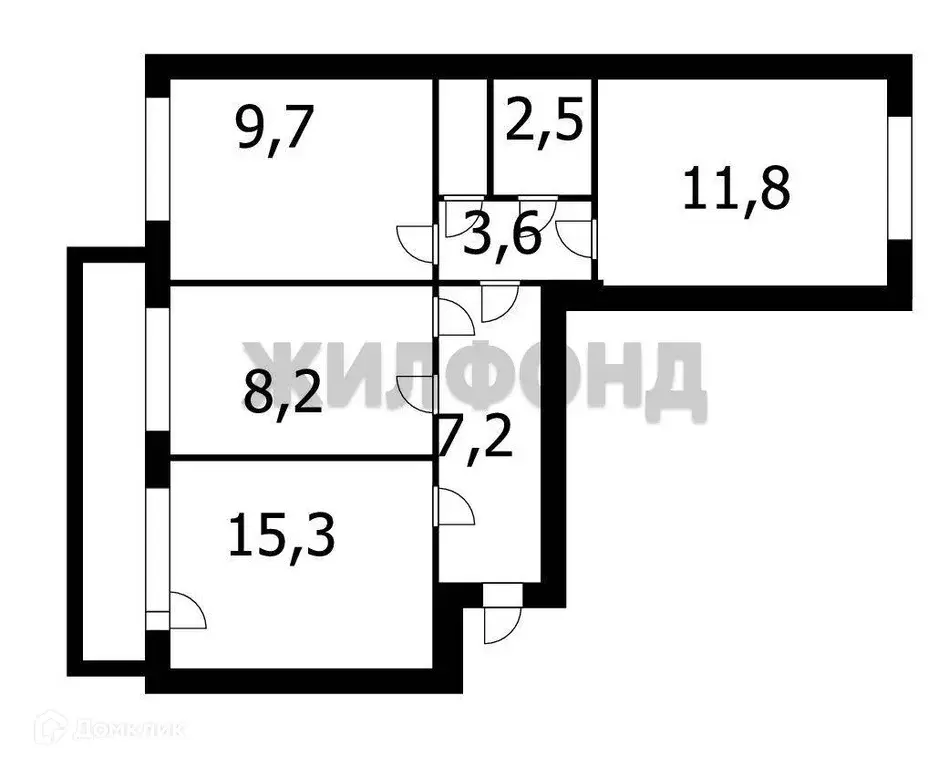 Продаётся 3-к квартира, 58.9 м - Фото 0