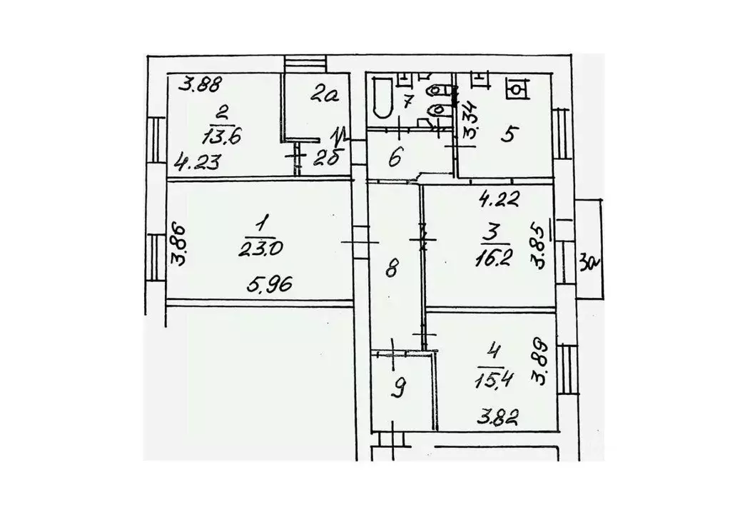 Квартира, 4 комнаты, 106.5 м - Фото 0