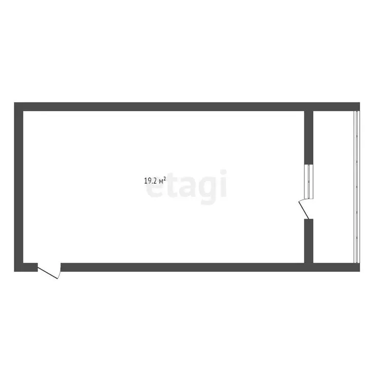 1к в 3-комнатной квартире (19 м) - Фото 0
