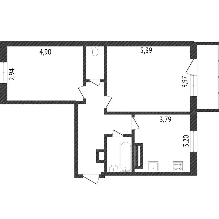 2-комнатная квартира: Омск, 21-я Амурская улица, 25к1 (54.7 м) - Фото 1