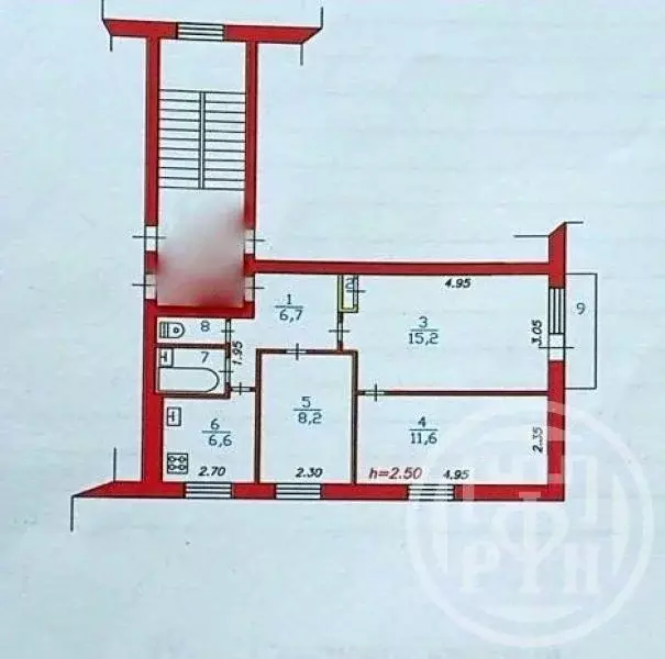 3-к кв. Ленинградская область, Выборгский район, Полянское с/пос, пос. ... - Фото 2
