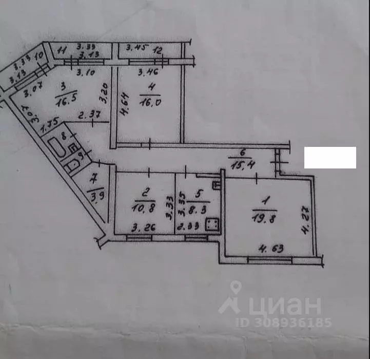 4-к кв. Татарстан, Нижнекамск ул. Баки Урманче, 3 (96.0 м) - Фото 0