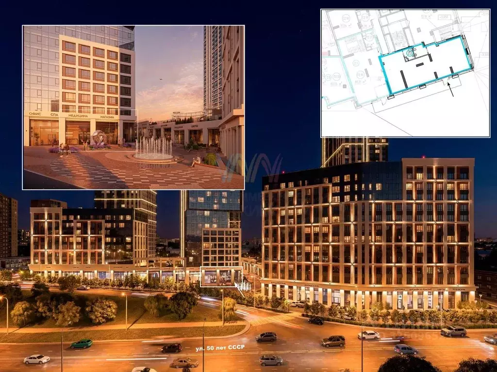 Торговая площадь в Башкортостан, Уфа Комсомольская ул., 122А (122 м) - Фото 1