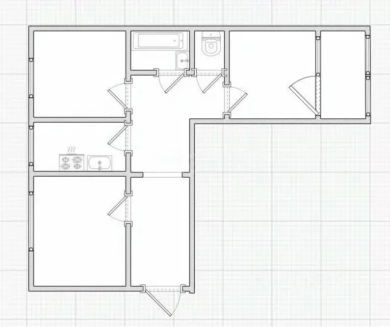 3-к кв. Костромская область, Волгореченск ул. Имени 50-летия ... - Фото 2