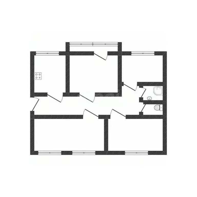 4-к кв. Смоленская область, Смоленск ул. Шевченко, 1/35 (73.7 м) - Фото 2