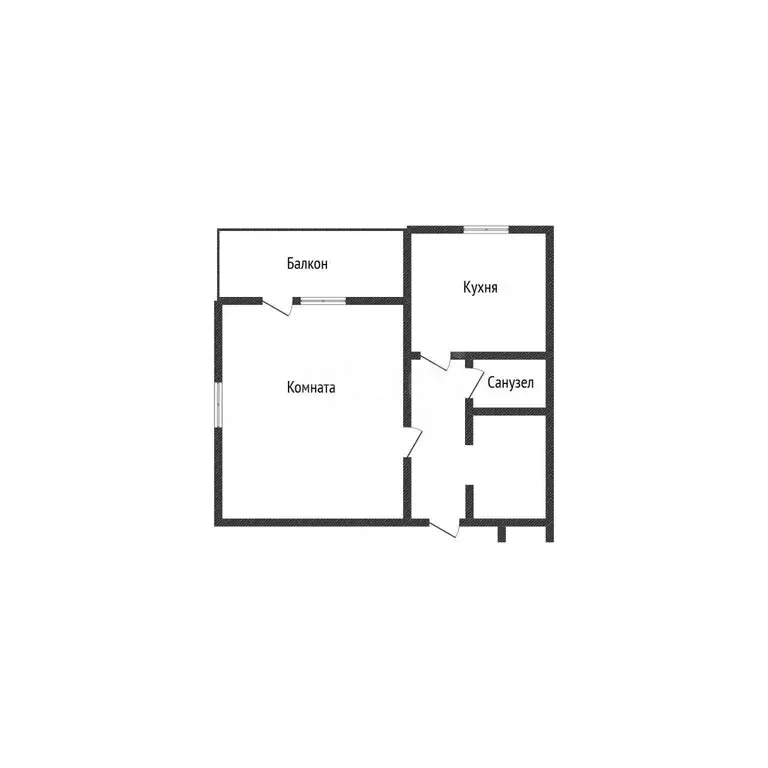 1-комнатная квартира: Строитель, улица 5 Августа, 20 (31 м) - Фото 0