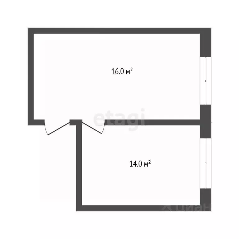 Комната Тюменская область, Тюмень ул. Станционная, 24 (30.0 м) - Фото 2