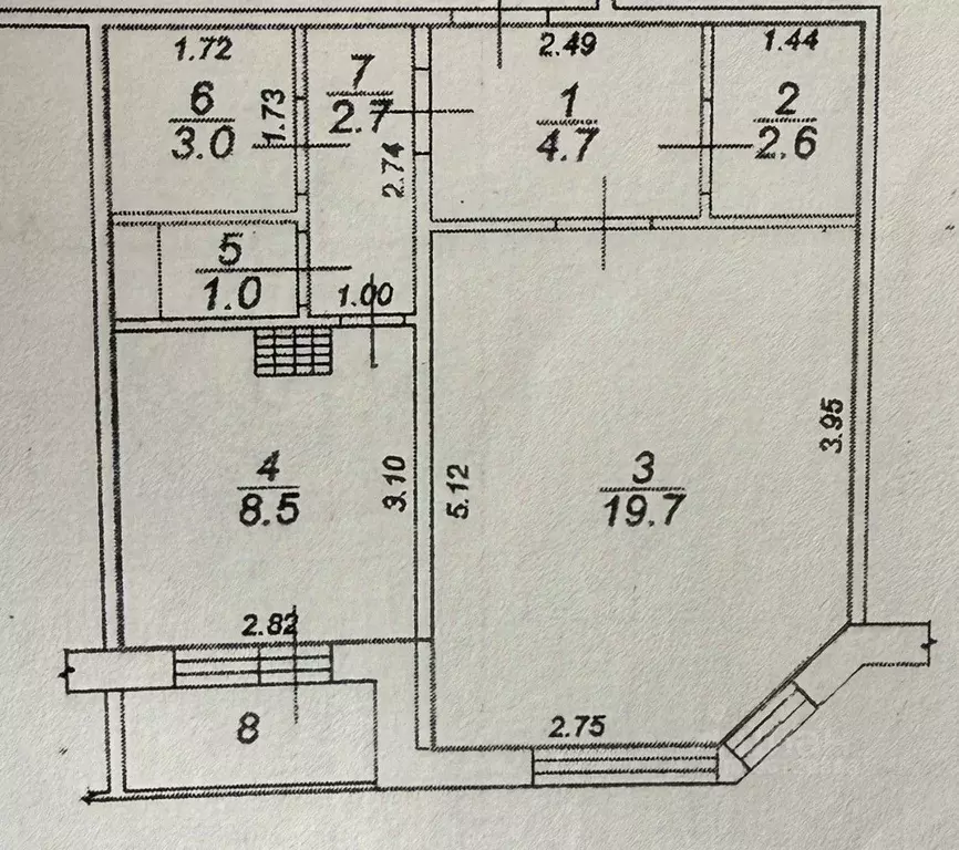 1-к кв. Тверская область, Тверь Оснабрюкская ул., 25К1 (43.2 м) - Фото 2