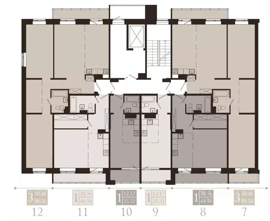 3-к кв. Иркутская область, Иркутск Советская ул., 115/1 (91.56 м) - Фото 2