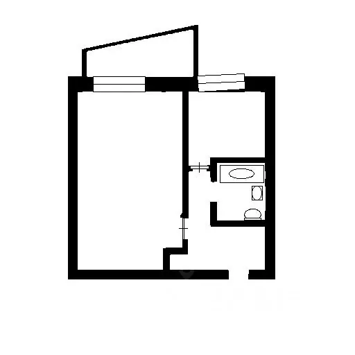 1-к кв. Севастополь ул. Хрусталева, 105 (36.5 м) - Фото 1